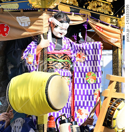 おかめ　山車　川越祭り　 143883396
