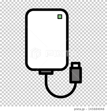 Illustration of mobile battery Illustration of mobile battery 143884048