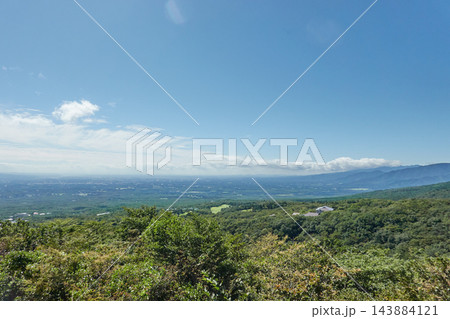 那須高原 八幡 栃木県那須町 平野を望む眺望 143884121