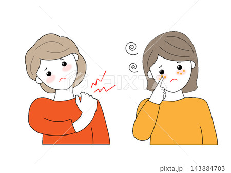 具合の悪い女性 143884703