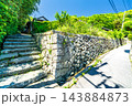 【重要伝統的建造物群保存地区】笠島　初夏の風景　石垣と路地　香川県丸亀市本島 143884873
