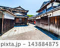【重要伝統的建造物群保存地区】笠島　初夏のマッチョ通りの風景1　香川県丸亀市本島 143884875