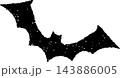 Bat Stamp Badge Grunge Style. Bat Illustration. Bat Stamp Style. Vector Illustration. Elements for design. Grunge Bat Textured Isolated on White Background. 143886005