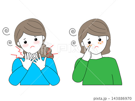 具合の悪い女性 143886970