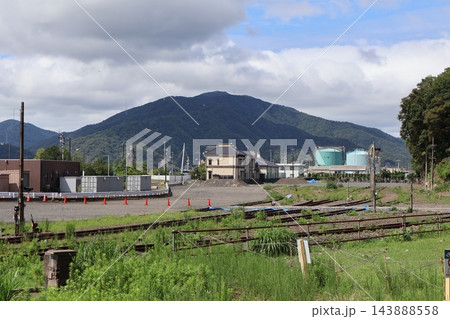 旧敦賀港線　旧敦賀港駅（貨物駅）周辺の鉄道施設（福井県敦賀市金ケ崎町） 143888558