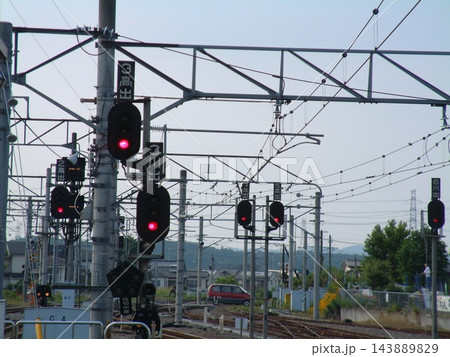高麗川駅構内の分岐線路と信号設備(2002年撮影) 高麗川駅構内の分岐線路と信号設備(2002年撮影) 143889829