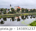 The Cathedral of the Assumption of the Virgin Mary in Pinsk on the banks of the Pina River, Republic of Belarus 143891237