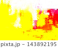 Abstract geometric background with vibrant yellow, orange, and red triangles, modern low poly vector illustration. 143892195