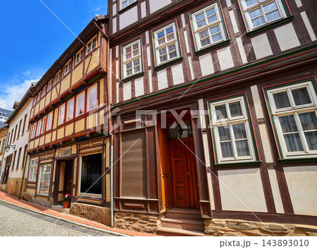 Stolberg facades in Harz mountains Germany Stolberg facades in Harz mountains Germany 143893010