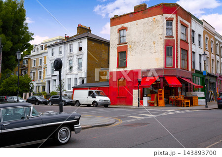 London Portobello road Market vintage magnifying in UK 143893700
