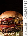 Double Cheeseburger with Two Beef Patties. 143893717