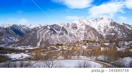 Cerler ski area skyline in Huesca Pyrenees Spain Cerler ski area skyline in Huesca Pyrenees Spain 143893739