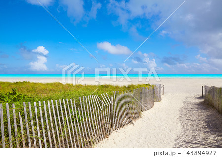 Miami south Beach entrance Florida US Miami south Beach entrance Florida US 143894927