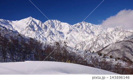 八方尾根から望む白馬の峰々 八方尾根から望む白馬の峰々 143896146