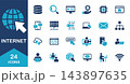 インターネットやパソコン、セキュリティに関するアイコンセット 143897635