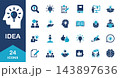 アイディアやひらめきに関するアイコンセット 143897636