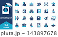 インターンシップに関するアイコンセット 143897678