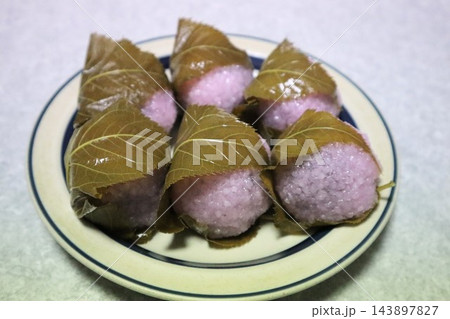 桜餅のクローズアップ 143897827