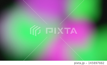 Abstract lime green and magenta blurred mesh gradient background with smooth color transitions and fine grain, for websites, banners and digital design 143897882