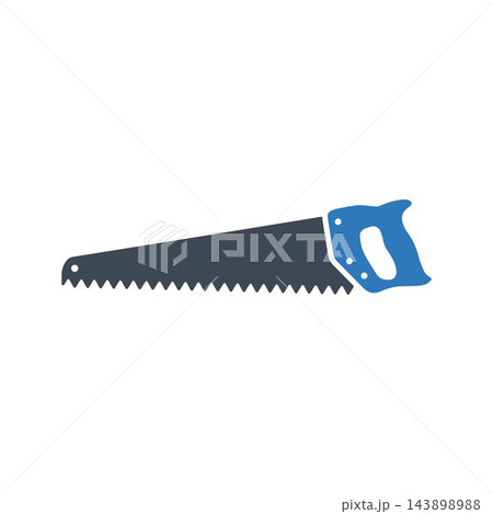 Home repair tool icon. Hand saw icon Home repair tool icon. Hand saw icon 143898988