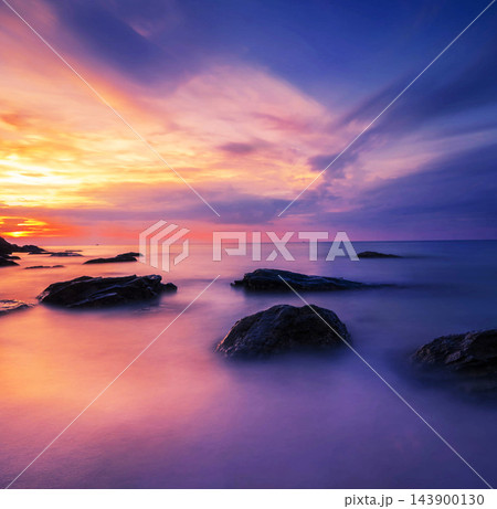 sunset over the sea sunset over the sea 143900130