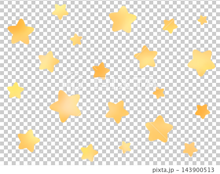 Cute orange star illustration / Warm-colored bright stars Cute orange star illustration / Warm-colored bright stars 143900513