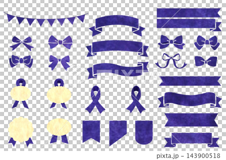 Set of cute ribbons 143900518