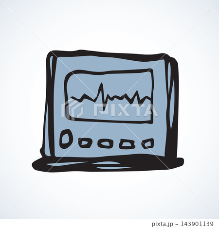 Cardiograph. Vector drawing Cardiograph. Vector drawing 143901139