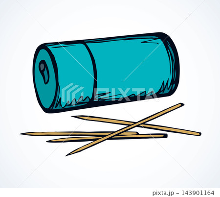 Toothpicks. Vector drawing 143901164
