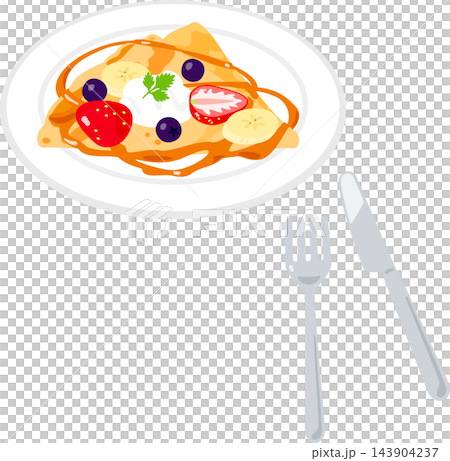 crepes served on a plate crepes served on a plate 143904237