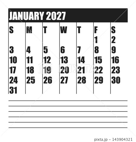 January 2027 English Soft Pastel Scandinavian Monthly Calendar Sheet Minimal Wal January 2027 English Soft Pastel Scandinavian Monthly Calendar Sheet Minimal Wal 143904321