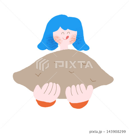 おいもをおいしそうに眺める女性 おいもをおいしそうに眺める女性 143908299
