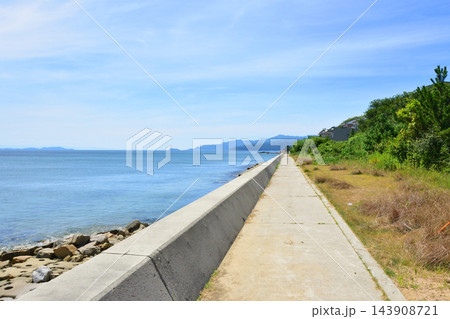 兵庫県洲本市安乎浜の風景(2024年夏) 兵庫県洲本市安乎浜の風景(2024年夏) 143908721