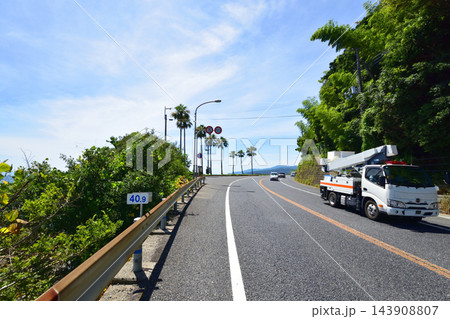 兵庫県洲本市国道28号、安乎浜から厚浜下磯までの風景(2024年夏) 143908807
