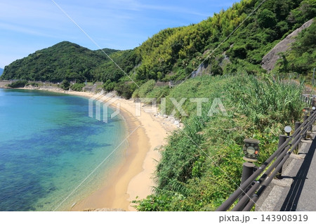 兵庫県洲本市国道28号、厚浜下磯から炬口北交差点までの風景(2024年夏) 兵庫県洲本市国道28号、厚浜下磯から炬口北交差点までの風景(2024年夏) 143908919