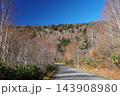 磐梯吾妻スカイラインの紅葉狩り　スカイラインの晩秋の風景 143908980