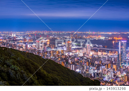 兵庫県 神戸市 錨山からの夜景 兵庫県 神戸市 錨山からの夜景 143913298