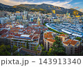 Amazing sunset scenery with luxury harbor of Monaco, Monte Carlo 143913340