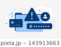 Account takeover prevention against unauthorized access and identity theft. Login security, identity verification and fraud detection for authentication and account protection, vector illustration 143913663