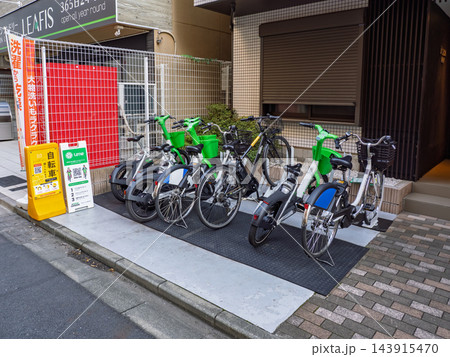 LimeとHELLO CYCLINGのシェアサイクル共用ポート LimeとHELLO CYCLINGのシェアサイクル共用ポート 143915470