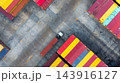 Aerial view cargo containers terminal shipping yard, Transportation logistics of international container cargo shipping, Global business logistic transportation container cargo international. 143916127