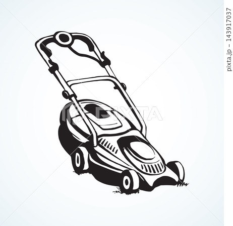 Lawn mower. Vector drawing 143917037