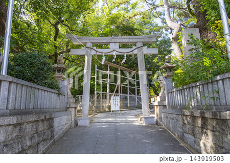 山阪神社　石鳥居（大阪市東住吉区山坂） 143919503