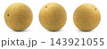 Cantaloupe melons set isolated on white background. Whole fresh muskmelon isolate collection. 143921055