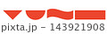 Set of Poland flags. Waving flag of Poland isolated. Flag of Poland in heart shape. Round flag of Poland in circle shape isolated. 143921908