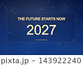 The Future Starts Now 2027 Royal Blue Background 143922240