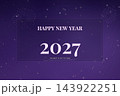 Happy New Year 2027 Purple Celebration Background 143922251