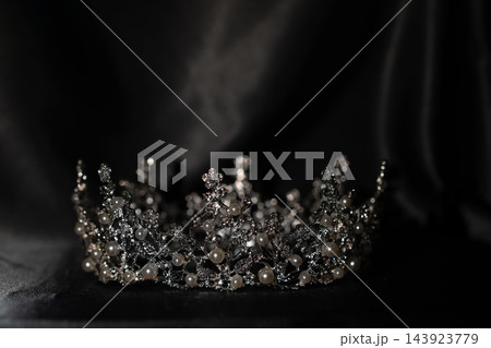 Fantasy Crown with Pearls and Silver Details, Elegant Royal Headpiece. 143923779