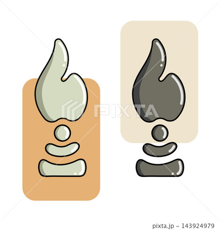 Hand Drawn Style Chess Bishop Set Flat Vector Illustration 143924979