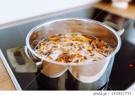 boiled forest mushrooms 143927755